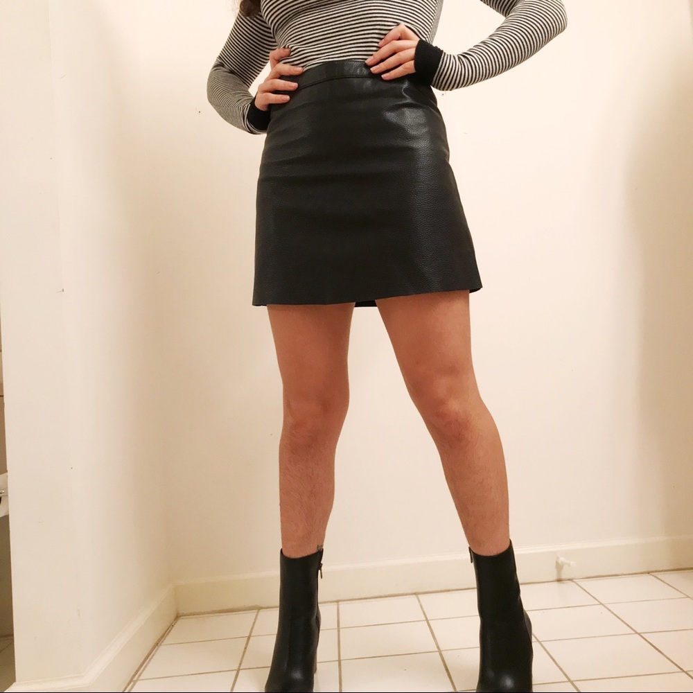 Zadig & Voltaire Leather Mini Skirt NWT